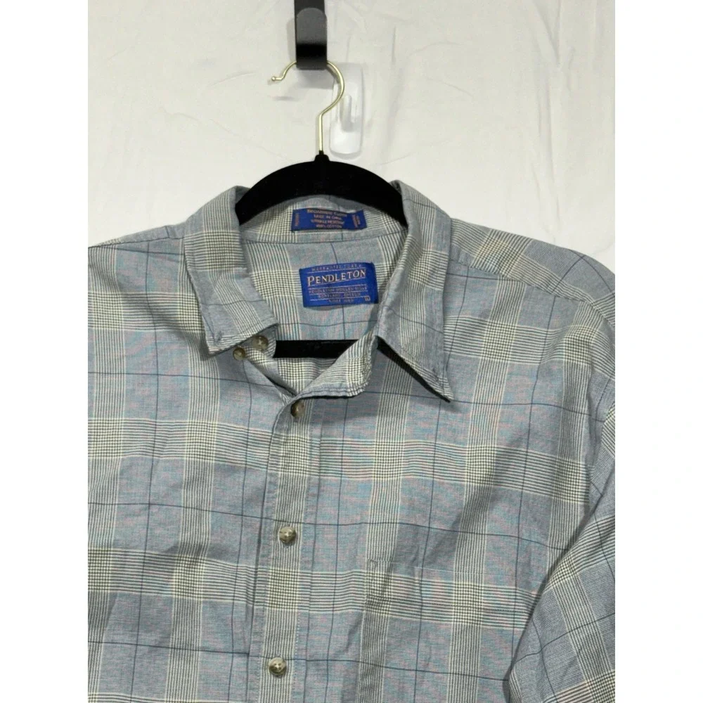Pendleton Broadway Cloth Men's Size‎ Large Long Sleeve Button Down Cotton Shirt